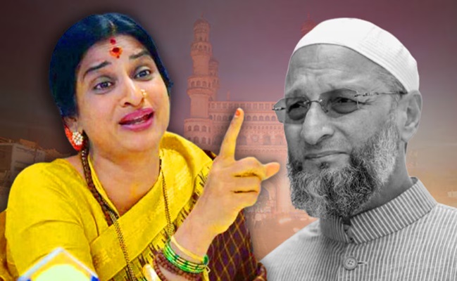 Why is Owaisi Silent And Dumb About Madhavi Latha?